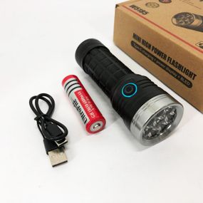 Небольшой ручной фонарь, Фонарь для дома с зарядкой от розетки Мощный тактический светодиодный TL-56