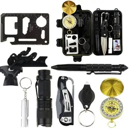 Туристический набор инструментов для выживания 8 предметов | Зображення 3