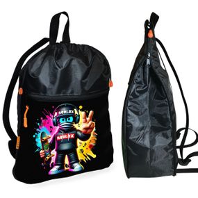 Рюкзак-мішок для взуття, спортивної форми Роблокс «Roblox» дитяча сумка для змінки з розширювачем (1692)