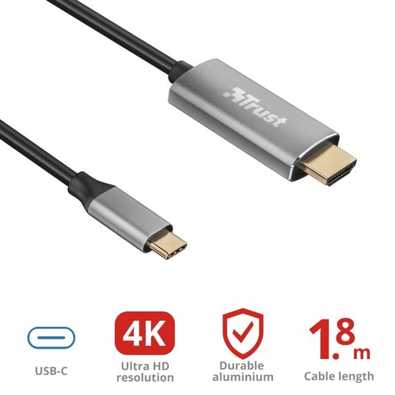 Кабель Trust Calyx USB-C to HDMI Adapter Cable (23332_TRUST) | Зображення 3