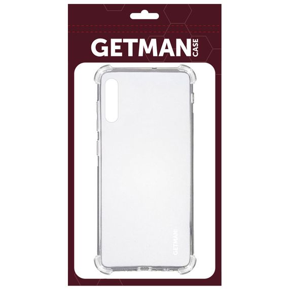 TPU чохол GETMAN Ease logo посилені кути для Samsung Galaxy A50 (A505F) / A50s / A30s Безбарвний (прозорий) | Зображення 1