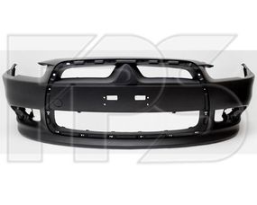 Передний бампер Mitsubishi Lancer X '12-, черный (FPS) 6400B511XA