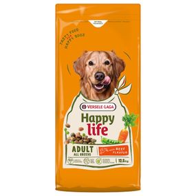 Сухий корм для собак з яловичиною Happy Life Adult with Beef flavouring 12.5 кг