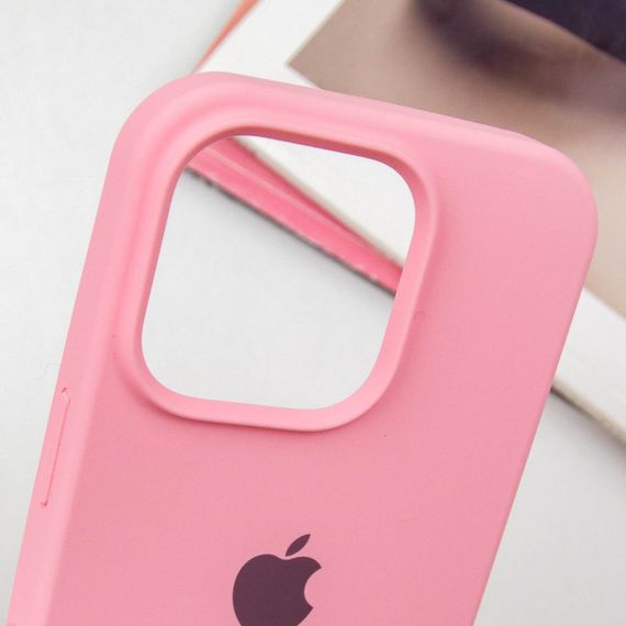 Чохол Silicone Case Full Protective (AA) для Apple iPhone 15 Pro (6.1") Рожевий / Light pink | Зображення 2