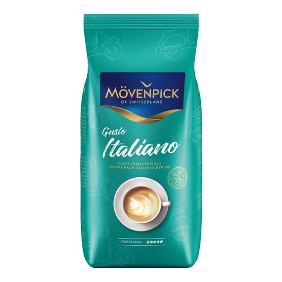 Кава в зернах Movenpick Gusto Italiano, 1 кг, темного італійського обсмажування, Німеччина (Оригінал)