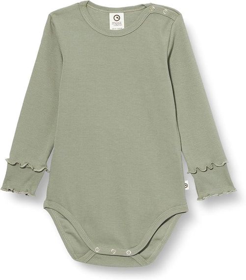 Дитяче боді для дівчинки Green Cotton 92 см Оливковий (25111217B)