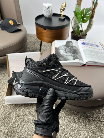 Мужские зимние кроссовки  Salomon XT-6 Black Beig Fur, Вьетнам 44 28 | Зображення 7