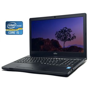 Ноутбук Fujitsu LifeBook A555 / 15.6" (1366x768) TN / Intel Core i5-5200U (2 (4) ядра по 2.2 - 2.7 GHz) / 8 GB DDR3 / 128 GB SSD / Intel HD Graphics 5500 / WebCam / Win 10 Pro б/в