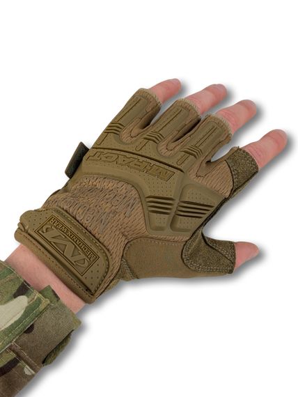 Тактичні безпалі рукавички MECHANIX M-PACT® Fingerless Койот Розмір M | Зображення 2