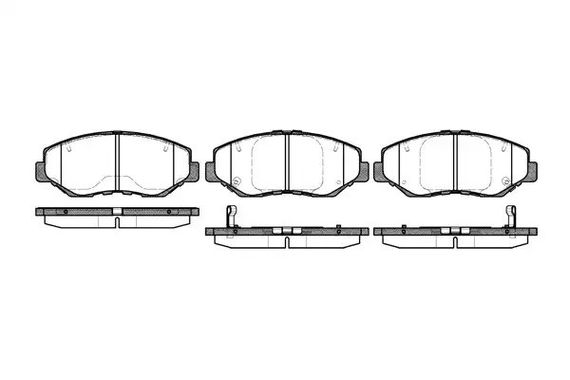 Колодки передні гальмівні Civic/CR-V 05-, WOKING (P999300) | Зображення 6