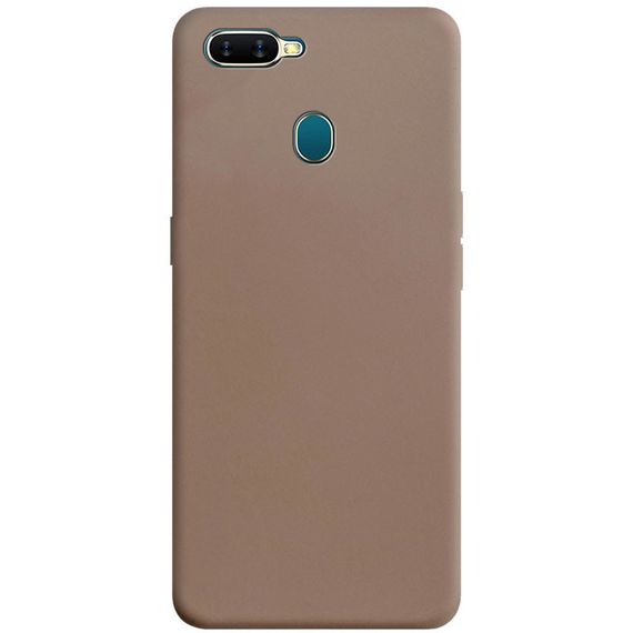 Силиконовый чехол Candy для Oppo A5s / Oppo A12 Коричневый