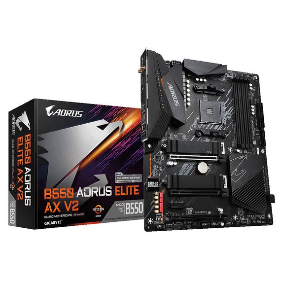 Материнская плата GIGABYTE B550 AORUS ELITE AX V2 | Зображення 1