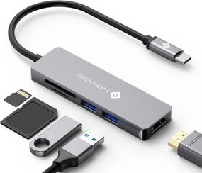СТОК NOVOO 5 в 1 R5 USB C HUB USB-хаб nh05s-605a