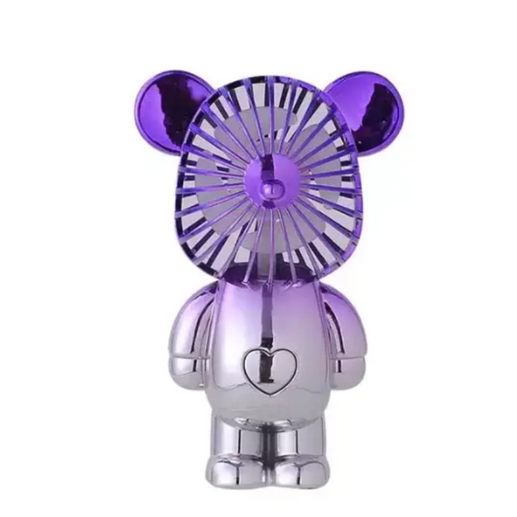 Портативний вентилятор-ведмедик, ручний вентилятор іграшка 2в1, USB-накопичувач | Зображення 3