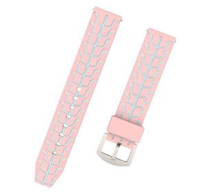 Силіконовий ремінець Primo Splint для годинника Motorola Moto 360 2nd gen (46mm) - Pink-Grey