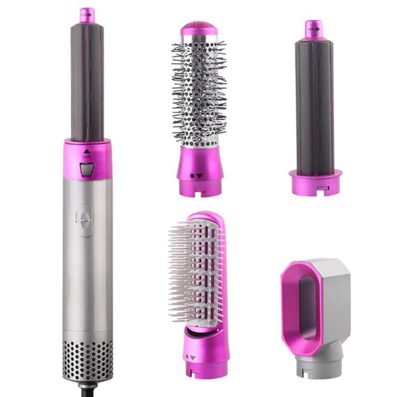 Мультистайлер 5в1 Hot Air Styler, 1000Вт / Фен для укладання волосся / Повітряний фен стайлер для завивки локонів