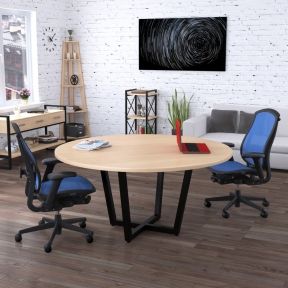 Стол круглый Loft Design D-1600 для переговоров борас