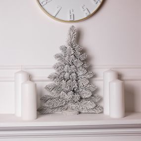 Штучна ялинка настінна Полонина 60 см на дерев'яній підставці SOK-M-V-2