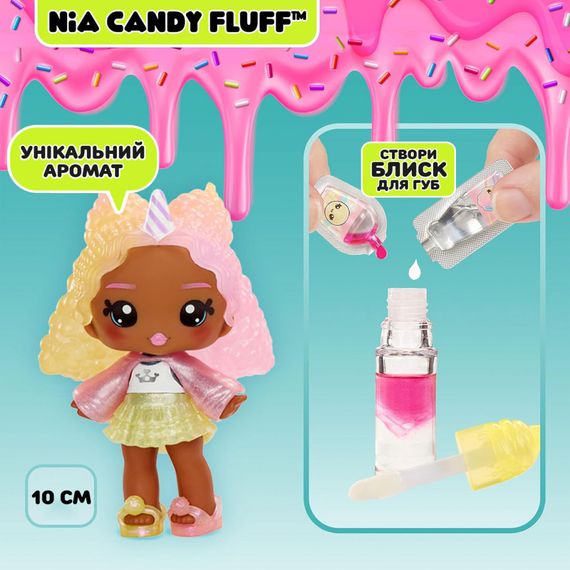 Игровой набор с куклой и блеском для губ Ния Кэнди Yummiland 525462 | Зображення 5