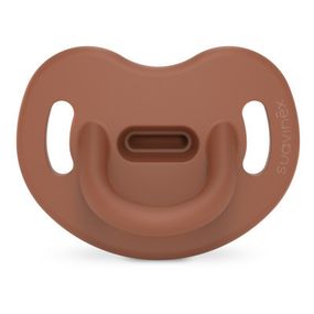Пустышка Suavinex Colour Essence 6-18 мес, анатомическая силиконовая, коричневая (308076)