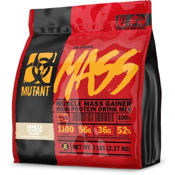 Гейнер Mutant Mass 2270 g /8 servings/ Vanilla Ice Cream