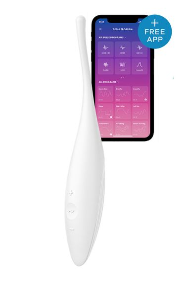 Вібратор-смарт із цілеспрямованою стимуляцією Satisfyer Twirling Joy, білий Sex Aura