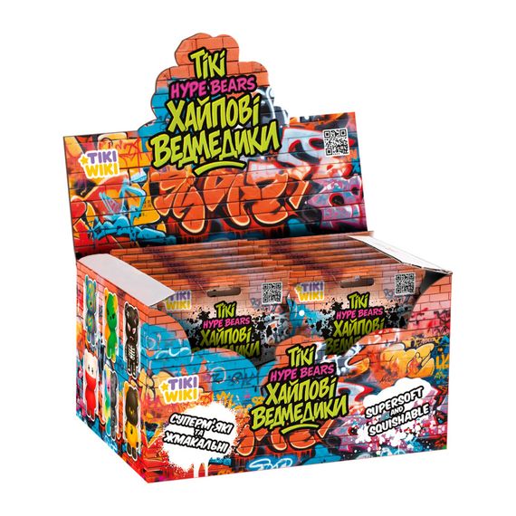 Коллекционная игрушка-сквиш Хайповые мишки Tiki Wiki SQ027 игрушка-сюрприз | Зображення 2
