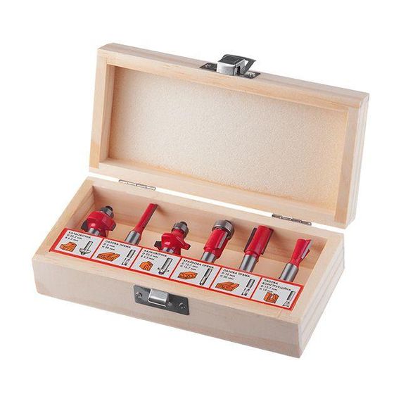 Набір фрез для деревини, 6 од. INTERTOOL HT-0072