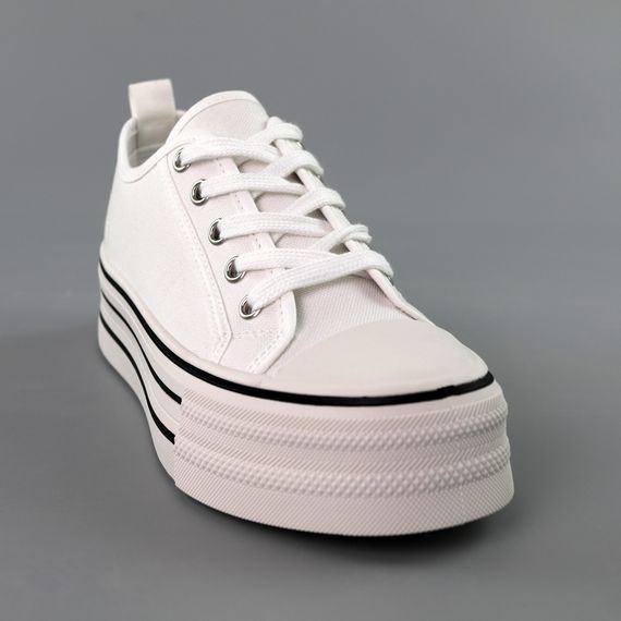 Кеди жіночі 591718 Білі 36 37 38 39 40 | Зображення 1