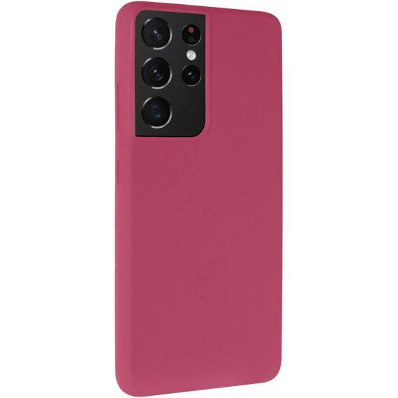 Чохол Silicone Cover Ummi Lakshmi (AA) для Samsung Galaxy S21 Ultra Бордовий / Marsala