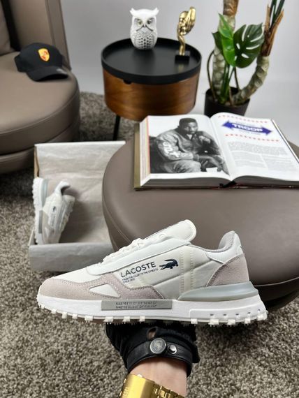 Чоловічі кросівки Lacoste Elite  Active White Grey (топ якість) A3929 44 28 | Зображення 9