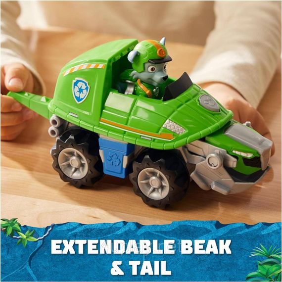 Щенячий патруль в джунглях Машина черепаха и фигурка Рокки Paw Patrol Jungle Pups Rocky Turtle Vehicle | Зображення 9