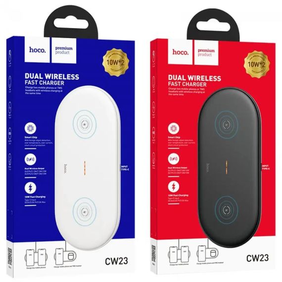 Беспроводное зарядное устройство HOCO CW23 Dual Power | Зображення 6