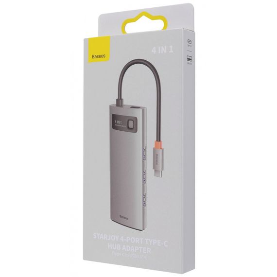 USB-Хаб Baseus Gleam Series 4-in-1 (4xUSB3.0) | Зображення 1