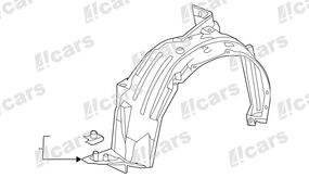 Підкрилок HONDA HR-V, 16 - 18 (74150-T7J-H00)