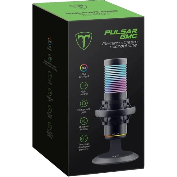 Ігровий стрім мікрофон Defender Pulsar GMC USB, RGB,  2.0 м | Зображення 3
