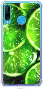 Чохол на Huawei P30 Lite Зелені часточки лимона "852sp-1651-2448"