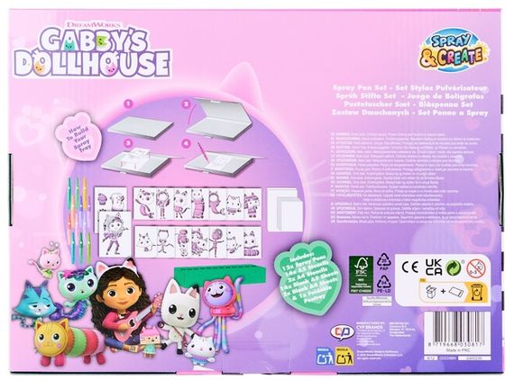 Набір Спрей-ручки з трафаретами Disney GABBY'S DOLLHOUSE Делюкс (GD23368) | Зображення 2