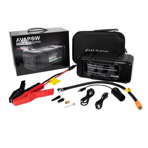 Пусковое устройство Jump Starter с компрессором для авто AVAPOW AP6 (4000A) 74,0Wh/20000mAh | Зображення 1