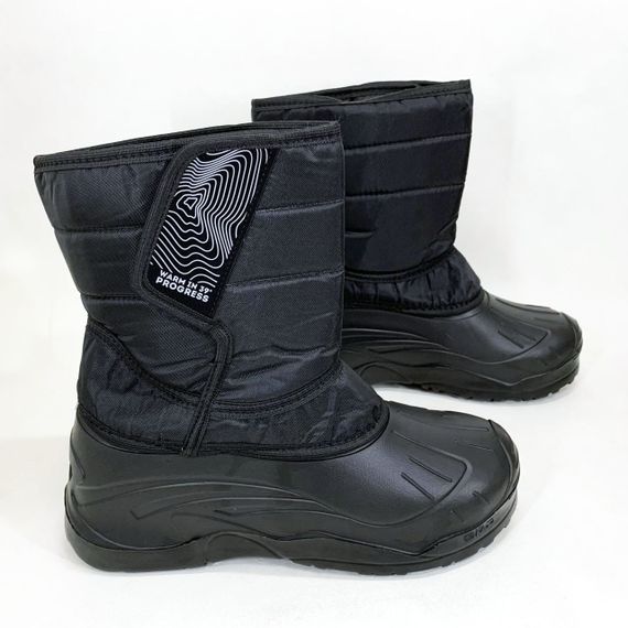 Сапоги мужские утепленные черные 42р 27,5см Мужские резиновые сапоги из резины | Зображення 2