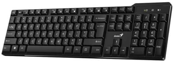 Клавіатура Genius KB-7100X USB, Black, UKR | Зображення 1