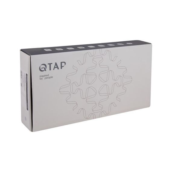 Смеситель для раковины Qtap Gemini высокий QTGEM269GMB45680 Gunmetal Black PVD | Зображення 4