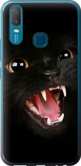 Чехол на Vivo Y11 Чёрная кошка "932u-629-17620"
