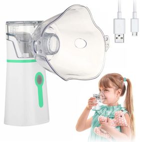 Ультразвуковий інгалятор від батарейок та від USB, M 202 / Портативний небулайзер / Ручний інгалятор для дітей