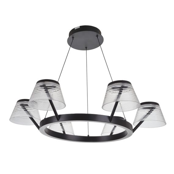 Люстра лофт подвесная LED 48W WW BK (BL-853S/4)