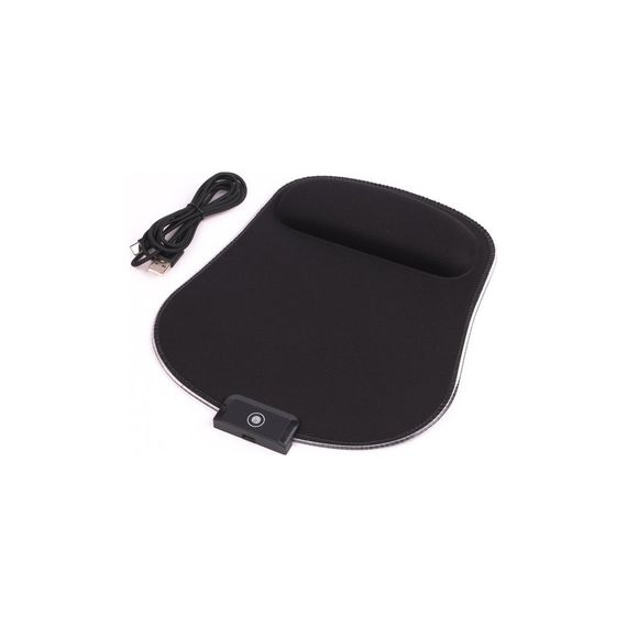 Килимок для мишки Maxxter MMP-LEDPAD-BK RGB Black (MMP-LEDPAD-BK) | Зображення 1