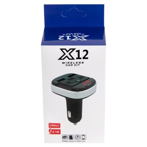 Модулятор FM 5в1 X12 12-24v 2USB 5V-2.1A TF card BT | Зображення 1