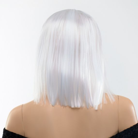 Перука боб каре Fetish Hair білий, 30 см Sex Aura | Зображення 2