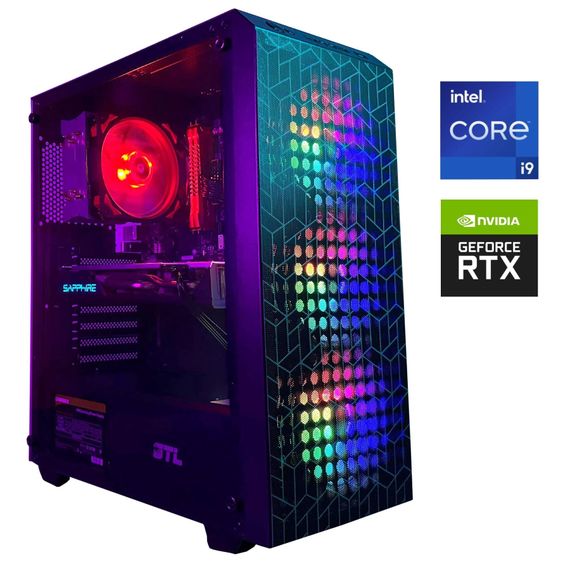 Ігровий ПК GAMING PC Tower / Intel Core i9-14900KF (24 (32) ядра по 3.2 - 5.8 GHz) / 32 GB DDR5 / 1000 GB SSD / nVidia GeForce RTX 5070, 12 GB GDDR7, 192-bit б/в