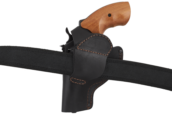 Кобура Револьвера 3 поясна не формована (шкіра, чорна) MAS | Зображення 3